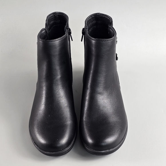 Flex Step Women’s Black Ankle Boots Size 7M - Picture 2 of 11